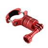 PULUZ 360 Degree Rotation Bike Aluminum Handlebar Adapter Mount with Screw for GoPro, Insta360, DJI and Other Action Cameras(Red)