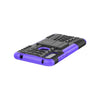For Alcatel 3L (2020) Tire Texture Shockproof TPU + PC Protective Case with Holder(Purple)
