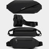 WEIXIER YB9569 Large Capacity Casual Simple Slanting Cross Shoulder Bag Sports Cell Phone Waist Bag(Grey)