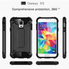 For Galaxy S5 / G900 Tough Armor TPU + PC Combination Case(Black)