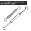 18 PCS / Set Shade Sail 304 Stainless Steel Accessories Outdoor Shade Flower Basket Screws Diamond Door Buckle