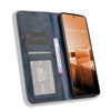 For Asus Zenfone 11 Ultra Magnetic Buckle Retro Texture Leather Phone Case(Blue)