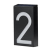 0.36W Solar Powered Wall Mount 6 LEDs Lighting Doorplate Lamp House Number Porch Lights with Solar Pannel(2)