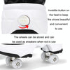 DF08 Dual-Purpose Walking Shoes Four-Wheel Shrinkable Brake Roller Skates, Size:43(White)