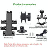 M10 Bolt Ball-Head Motorcycle Multi-function Eight-jaw Aluminum Phone Navigation Holder Bracket