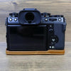 For FUJIFILM X-T5 1/4 inch Thread PU Leather Camera Half Case Base (Brown)