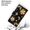 For Alcatel 1L (2021) Coloured Drawing Cross Texture Horizontal Flip PU Leather Case with Holder & Card Slots & Wallet & Lanyard(Gold Diamond Butterfly)