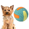 Squeaky Latex Dog Ball Toy, Blue, 9.5cm - Small Dogs
