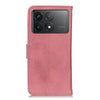 For Xiaomi Redmi K70 5G / K70 Pro 5G KHAZNEH Cowhide Texture Flip Leather Phone Case(Pink)