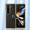 For Samsung Galaxy Z Fold6 VIETAO Dream Series Metal Ring Leather Phone Case(Blue)