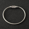 Outdoor Camping Multifunctional Steel Wire Rope Ring / Stainless Steel Wire Key Chain(Silver)