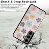 For Samsung Galaxy S25+ 5G Printed Double Buckle RFID Anti-theft Phone Case(Blossoming Flowers)