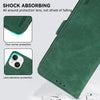 For Samsung Galaxy A56 5G ABEEL Frosted Magnetic RFID Leather Phone Case(Green)
