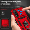 For vivo Y20 Sliding Camshield Holder Phone Case(Red)