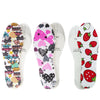 3 Pairs Latex Children Insole Soft Cartoon Printed Canvas Foot Pad(Cartoon Car)