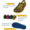 PVC + EVA Material Wading Beach Shoes Couple Breathable Slippers, Size: 45(Black+Yellow)