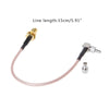 SMA Female to CRC9/TS9 RG316 Adapter Cable (Rose Gold, 15cm)