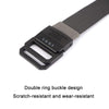 Men Lightweight Metal Free Casual Elastic Belt, Length: 120cm(Twill Dark Khaki)