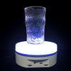Intelligent Colourful Light Electric Speed Contro Round 360 Degree Rotating Plate Display Table, Color: White Plug-in