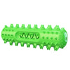 Dog Squeaky Chew Toy with Tooth Cleaning, Floating, Green