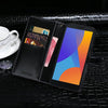 For Alcatel 1 2021 idewei Crocodile Texture Horizontal Flip Leather Case with Holder & Card Slots & Wallet(Dark Blue)