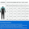 DIVESTAR 3mm Women One-piece Wetsuit Long-sleeved Warm Surfing and Snorkeling Clothes, Size: S(Black Blue)