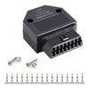 16PIN Car OBD 2 Female Connector OBD Plug + Case + Terminal + Screw