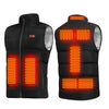 Dual Control Switch Smart USB Heating Down Vest, Size: XL(Black)