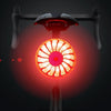 Bicycle Smart Sensor Brake Light USB Tail Light Warning Light(Titanium)