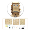 Robot Eating Coins Kids DIY Science Toy Educational Scientific Experiment Kit Wood Craft