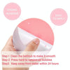 20 PCS / Pack 8cm Bathroom Steps Round PEVA Non-Slip Stickers(Pink)