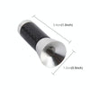 Carbon Fiber Aluminum Short Antenna Polished Universal Screws Base(Small Size)(Silver)
