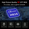 H96 Max 6K Ultra HD Smart TV Box with Remote Controller, Android 10.0, Allwinner H616 Quad Core ARM Cortex-A53, 4GB+32GB, Support TF Card / USBx2 / AV / HDMI / WIFI, AU Plug
