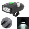 Mountain Bike Headlight Horn LED Flashlight Bicycle Electric Horn, with Light
