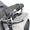 Stroller Wear-Resistant Non-Slip Aluminium Climbing Buckle Hooks(Gray Snowflake)