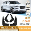 For Jaguar F-PACE 2016-2021 4pcs/Set Car Auto Soft Plastic Splash Flaps Fender Guard