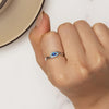 SCR947-6 S925 Sterling Silver Guardian Devil Eye Ring Versatile Ring Hand Decoration