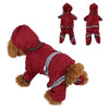 Waterproof Dog Raincoat, Yellow, XL - Reflective & Breathable