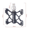 LP LitePro K5 Folding Bkie Aluminum Alloy Bearin Pedals(Black)