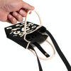 Leopard Print Knitted Mini Crossbody Phone Bag For 6.9 inch and Below Phones(Black)