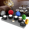 Full Metal Spot Oil Cup Stand  Oiler Watch Repair Tool, Style: Four Oils Cups Colorful