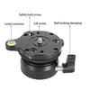 BEXIN DY-60N 3/8 inch Thread Dome Professional Tripod Leveling 360 Degree Panorama Head Base with Bubble Level & 3/8 inch Screw Adapter