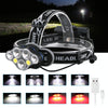 7 LEDs 7000K High-power Strong Light USB Rechargeable Outdoor Fishing Waterproof Headlight (Headlamp+USB Cable)