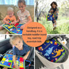 Felt Montessori Toddler Dressing Tying Shoes Early Learning Board Children Puzzle DIY Busy Board(Blue)
