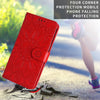 For Samsung Galaxy F06 5G / M06 5G Embossed Sunflower Leather Phone Case(Red)