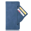For ASUS Zenfone 10 / 9 Skin Feel Calf Texture Card Slots Leather Phone Case(Blue)
