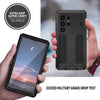 For Samsung Galaxy S25 Ultra 5G R-JUST Sliding Camera Life Waterproof Holder Phone Case(Black)