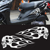 Motorcycle Styling Skull Head PVC Sticker Auto Decorative Sticker (White)