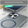 For iPhone 13 Pro Max MagSafe Frosted Translucent TPU + PC Full Coverage Phone Case(Dark Blue)