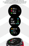 Q88 Smart Watch IP68 Waterproof Men Sports Smartwatch Android Bluetooth Watch Support Heart Rate / Call Reminder / Pedometer / Sleep Monitoring / Tracker(Black Grey)